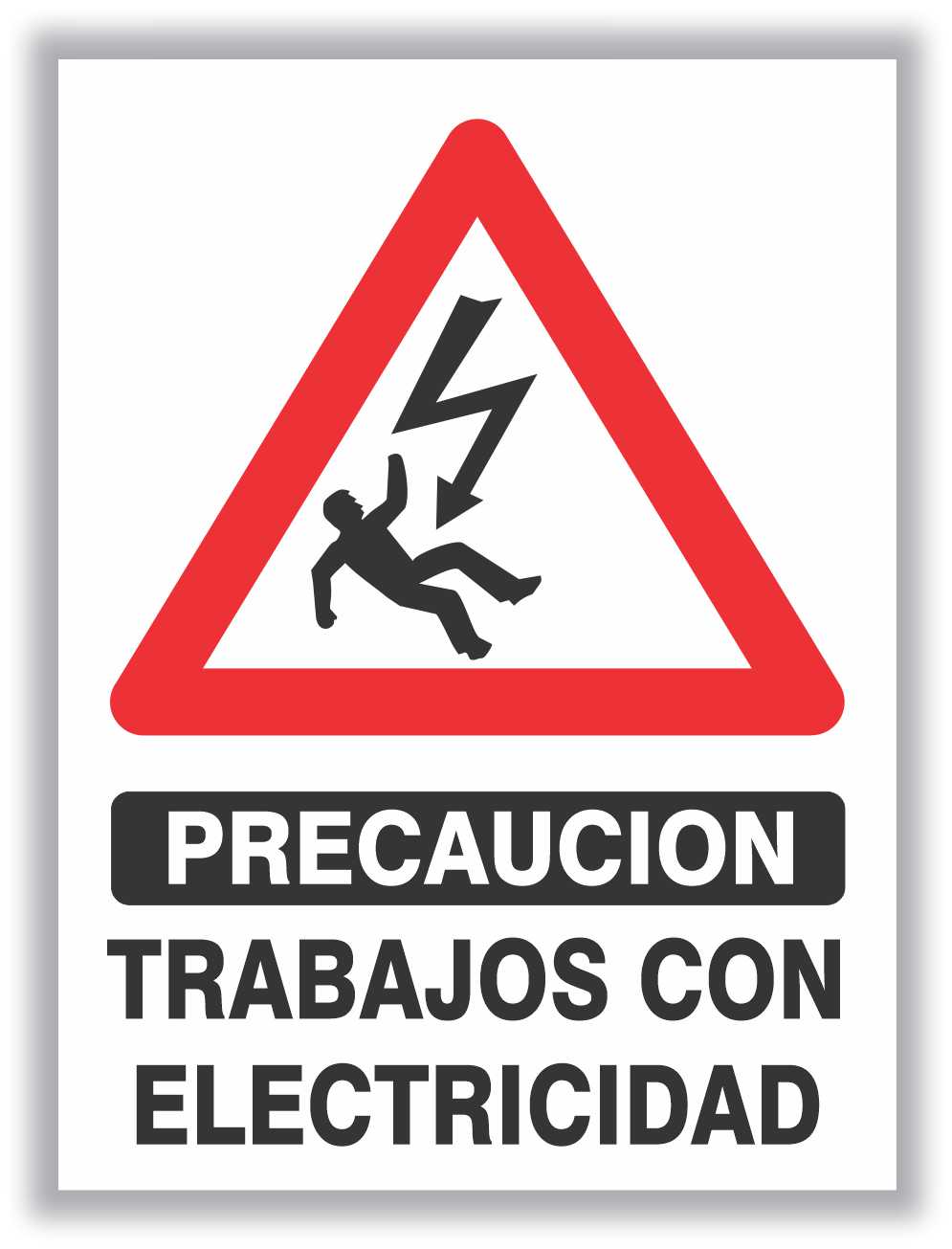 Precaucion Trabajos con electricidad