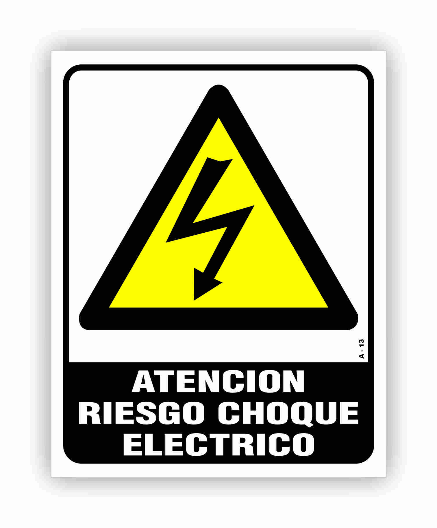 Atencion Riesgo choque electrico