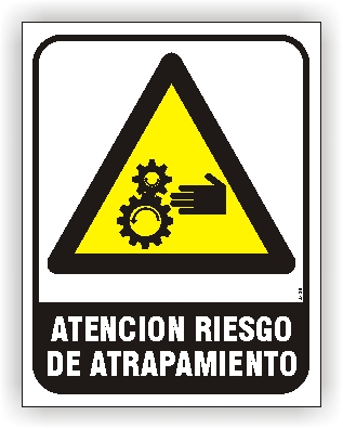 Atencion riesgo de atrapamiento